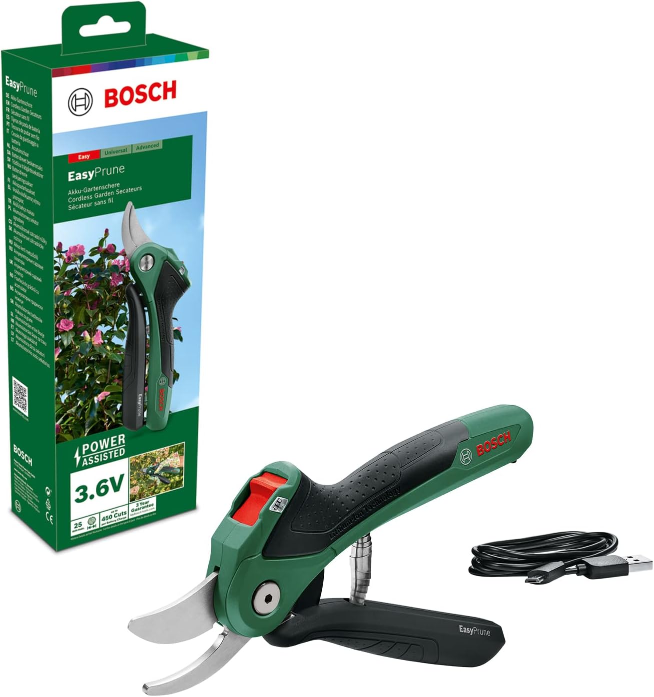 Bosch EasyPrune Akku Gartenschere kompakt 2025