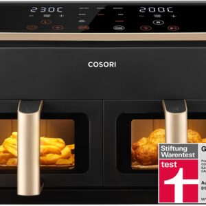 COSORI Heißluftfritteuse mit Sichtfenster – Testsieger 2025