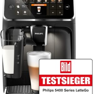Kaffeemaschine mit abnehmbarem Wassertank und LatteGo-System
