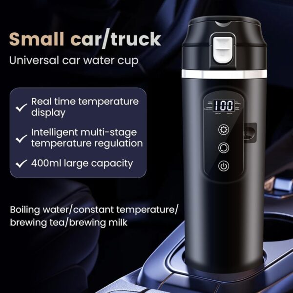 Wasserkocher 12V schnell mit Smart-Touch-Panel im Auto