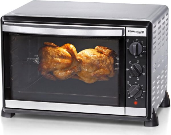 Mini Backofen 45 Liter Edelstahl von Rommelsbacher mit Zubehörr