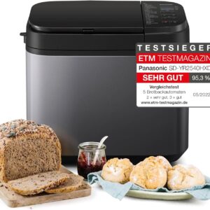 Brotbackautomat ohne Loch Panasonic SD-YR2540 mit Hefespender und 32 Programmen
