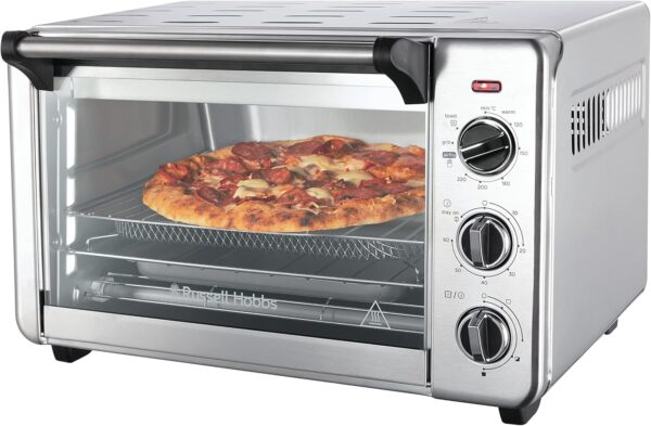 eißluft Minibackofen Russell Hobbs 20 l Edelstahl AirFry Grill Toast Backen
