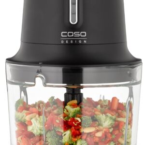 CASO Chop & Go Akku Zerkleinerer kabellos mit Glasbehälter und Edelstahlklingen