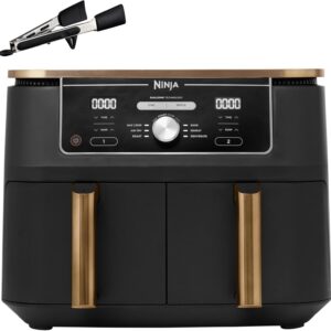 Deluxe Airfryer Ninja Foodi MAX Dual Zone 9,5 L in Kupfer/Schwarz mit zwei Fächern