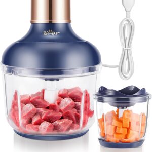 ear Mini Zerkleinerer elektrisch mit Glasbehälter und Edelstahlklingen
