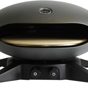 Pizzaofen Gusseisen Morsø Forno Spin mit rotierendem Pizzastein – Outdoor Gas- und Elektroofen für perfekte Pizzen